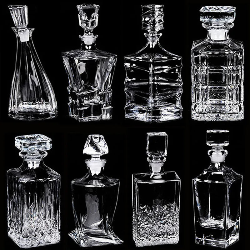 Elegant Crystal Glass Wine Decanter & Cups – Elevate Your Home Bar Experience!