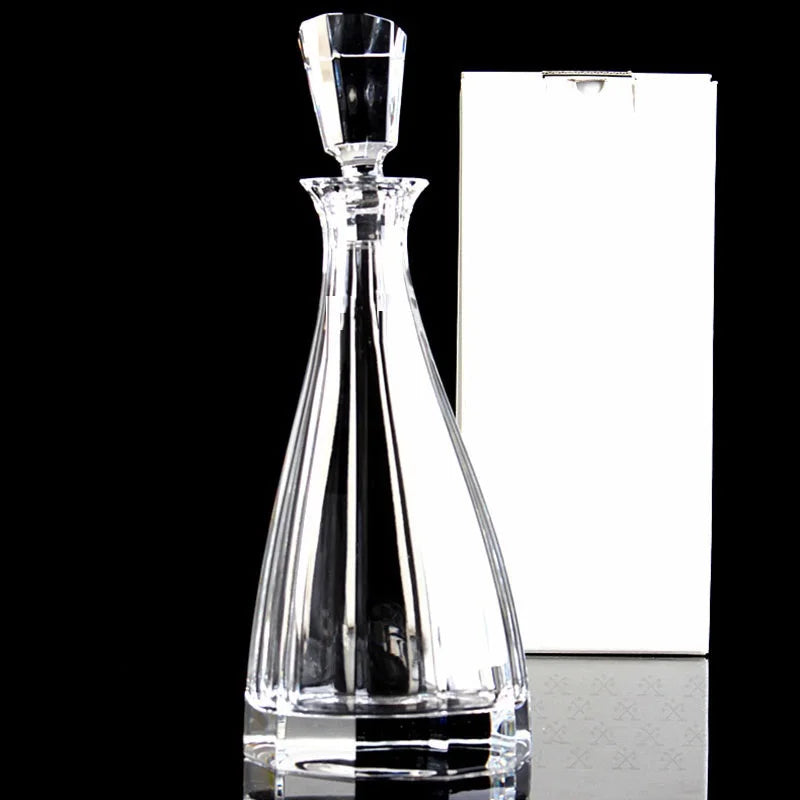 Elegant Crystal Glass Wine Decanter & Cups – Elevate Your Home Bar Experience!