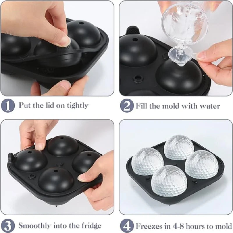 Wanted to know how to make the Golf Ball shape ice cubes here is how you do it. Try it yourself at Need Wine Stuff the best place for wine accessories and many more things