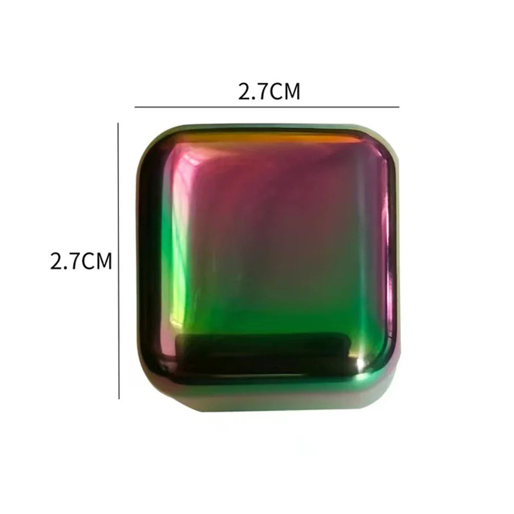 Multi-Color Metal stainless steel ice cubes available at Need Wine Stuff