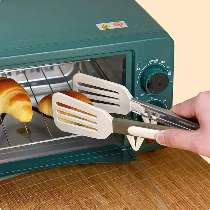 9-Inch Stainless Steel & Silicone Food Tongs – Your Ultimate Kitchen & BBQ Essential!
