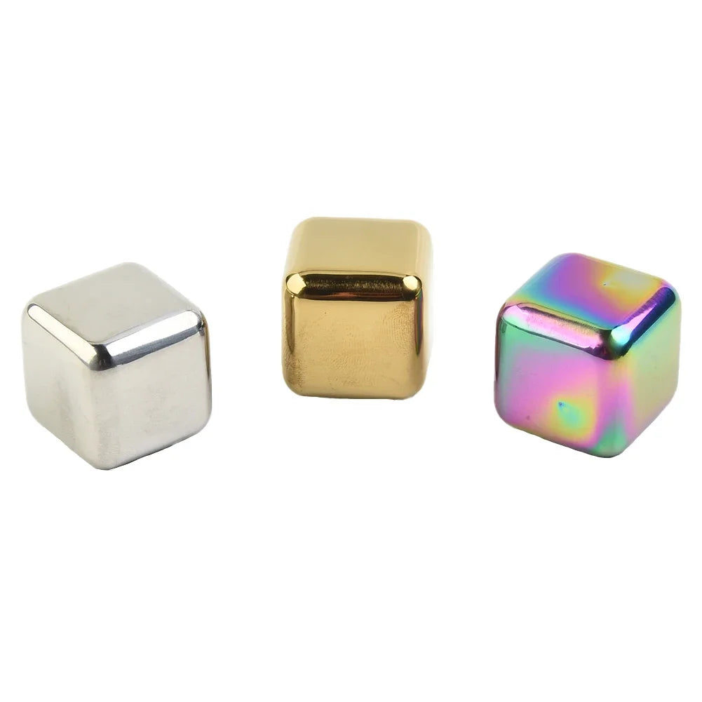 Stainless Steel Reusable Ice Cubes – Keep Your Drinks Ice Cold Without Dilution!