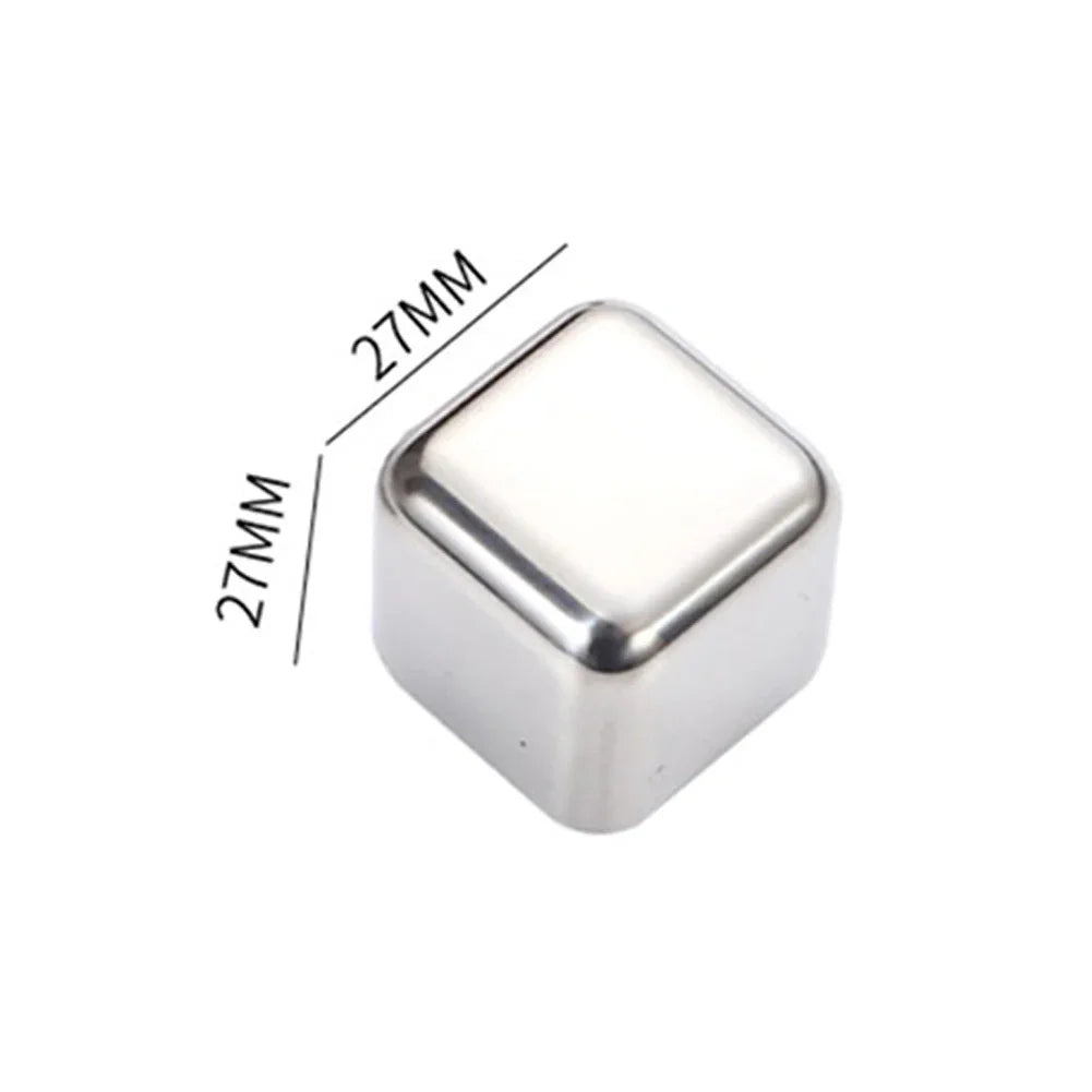 Stainless Steel Reusable Ice Cubes – Keep Your Drinks Ice Cold Without Dilution!