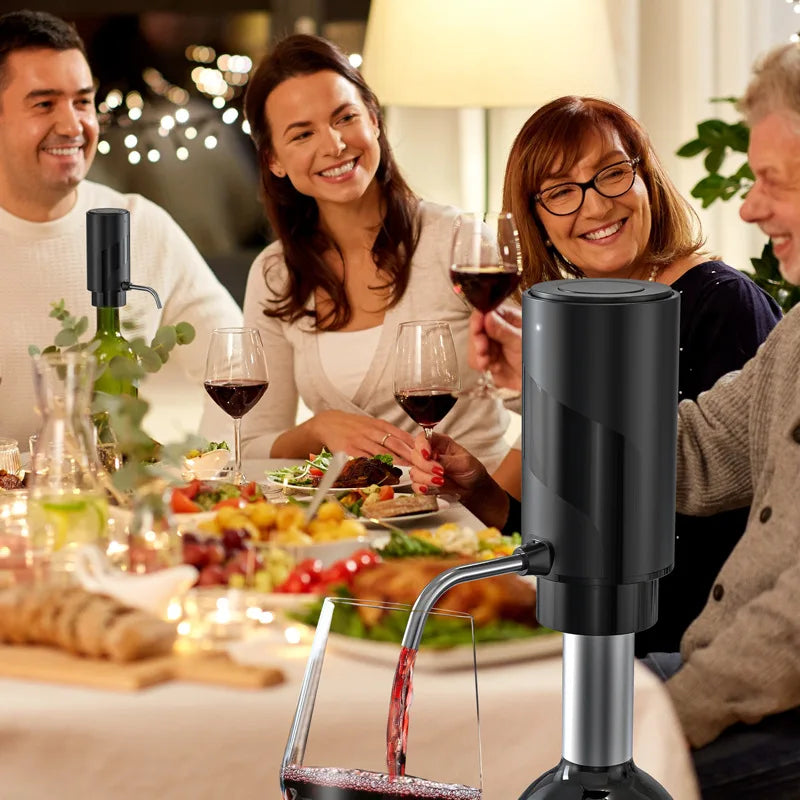 Rechargeable Electric Wine Aerator & Dispenser – Instantly Enhance Your Wine’s Flavor!