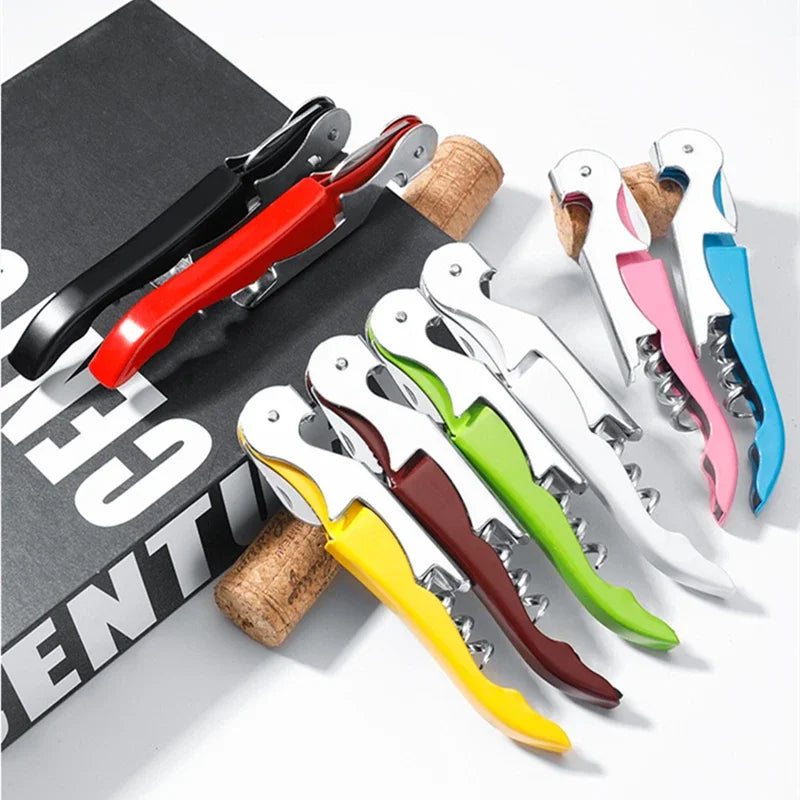 2-in-1 Stainless Steel Bottle Opener & Corkscrew – The Ultimate Bar & Kitchen Essential!