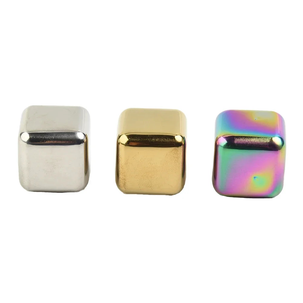 Stainless Steel Reusable Ice Cubes – Keep Your Drinks Ice Cold Without Dilution!