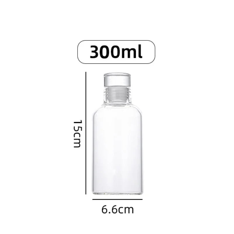 Large-Capacity Glass Water Bottle – Portable & Multi-Functional for Everyday Use!