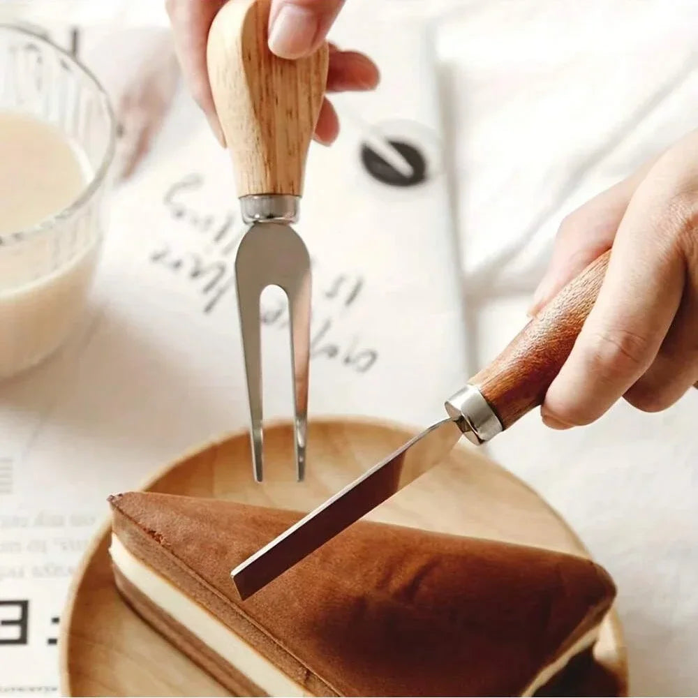 Six-Piece Stainless Steel Cheese Knife Set – Perfect for Any Cheese Lover!