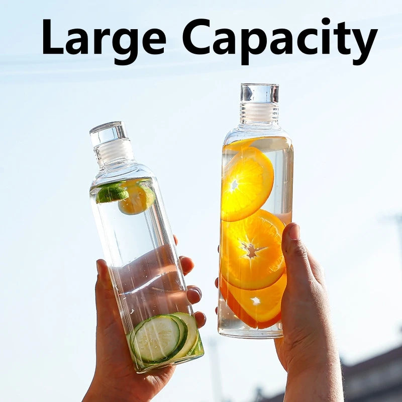 Large-Capacity Glass Water Bottle – Portable & Multi-Functional for Everyday Use!