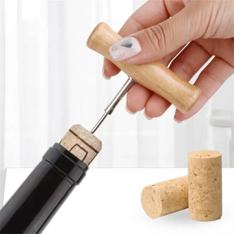 Premium Wine Opener with Wooden Handle – The Perfect Tool for Effortless Wine & Beer Opening!