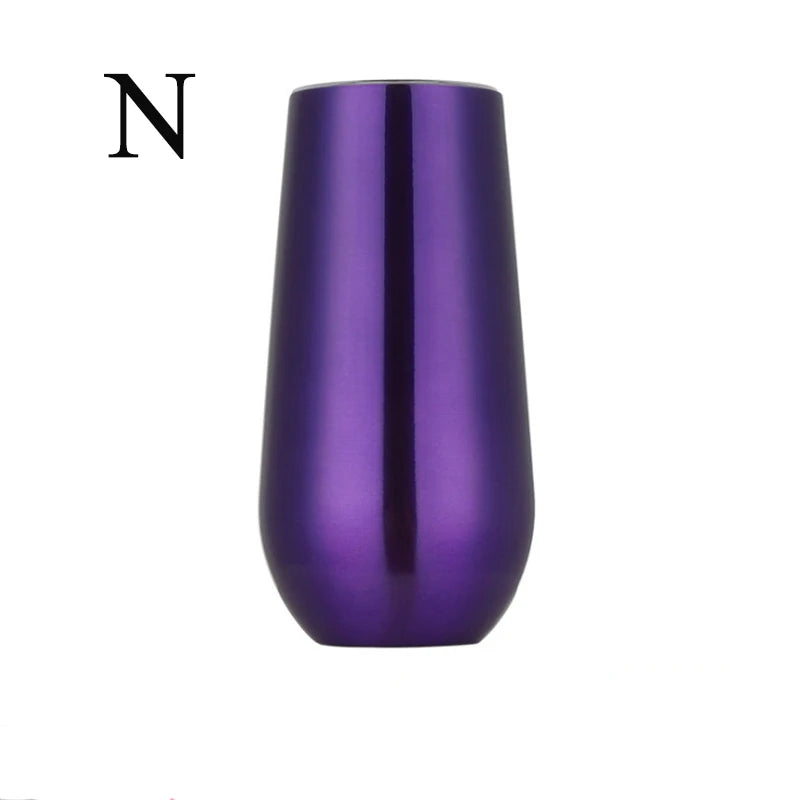 6oz Stainless Steel Champagne Tumbler Cup with Lid – The Ultimate Party Essential!