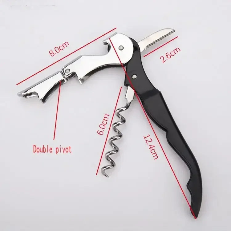 Double Fulcrum Hippocampus Wine Corkscrew – The Ultimate Multi-Purpose Stainless Steel Opener!