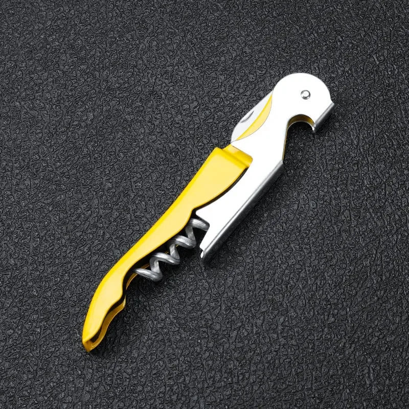 2-in-1 Stainless Steel Bottle Opener & Corkscrew – The Ultimate Bar & Kitchen Essential!