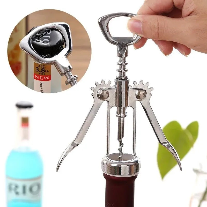 Premium Stainless Steel Wine Corkscrew – The Ultimate Multifunctional Wine Opener!