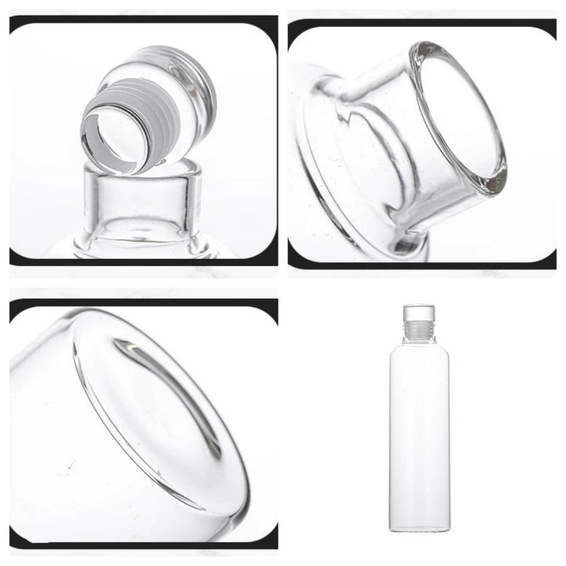 Large-Capacity Glass Water Bottle – Portable & Multi-Functional for Everyday Use!