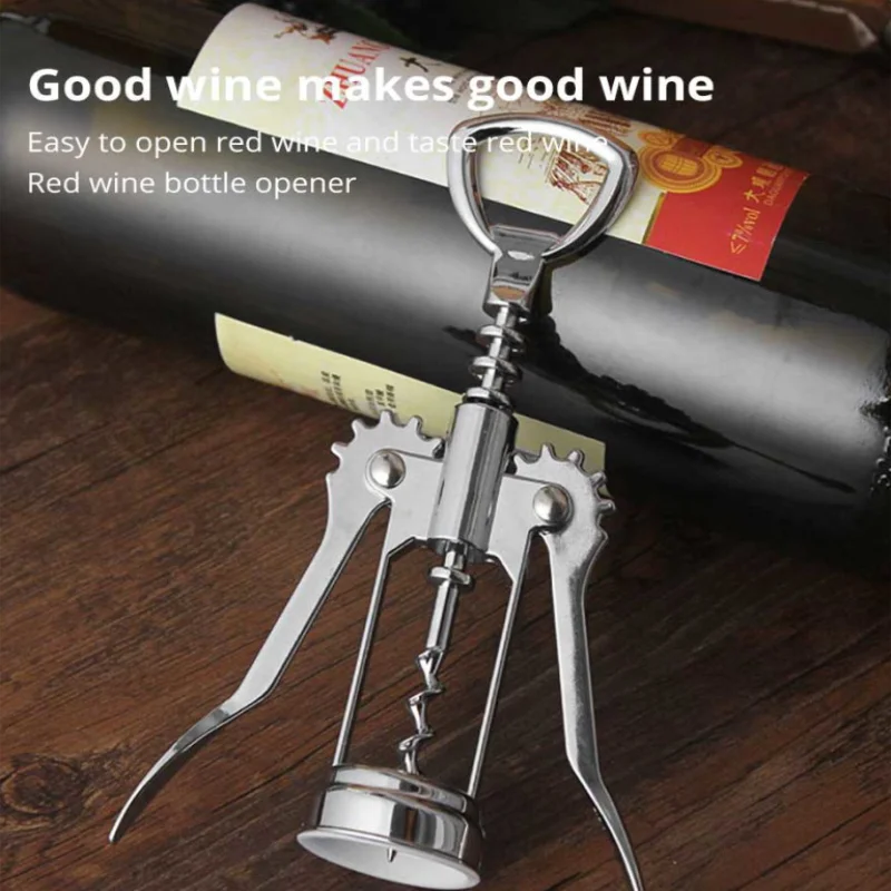 Premium Stainless Steel Wine Corkscrew – The Ultimate Multifunctional Wine Opener!