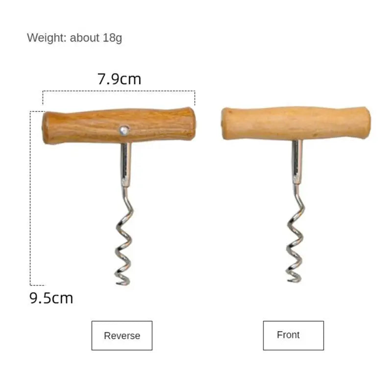 Premium Wine Opener with Wooden Handle – The Perfect Tool for Effortless Wine & Beer Opening!