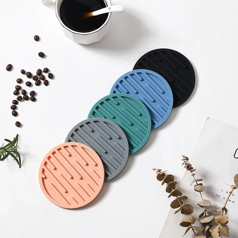 10cm Silicone Coaster – Heat-Resistant, Eco-Friendly Table Mat for Drinks & Mugs