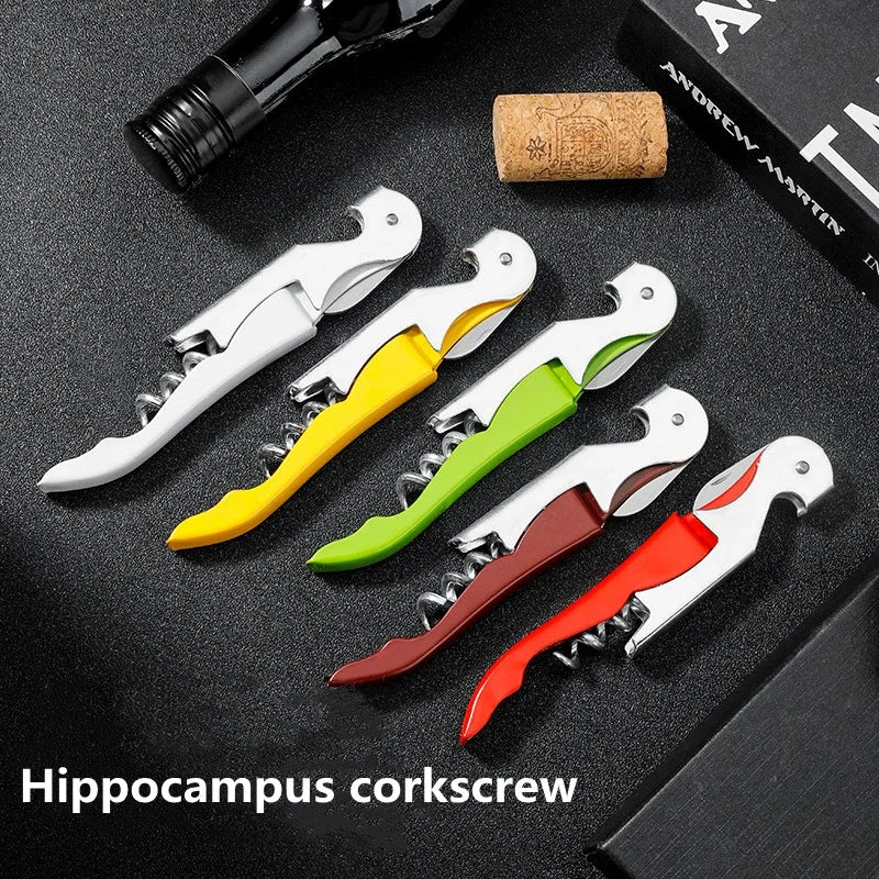 2-in-1 Stainless Steel Bottle Opener & Corkscrew – The Ultimate Bar & Kitchen Essential!