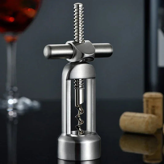 Vintage Zinc Alloy Wine Bottle Opener – Effortless Wine Opening with European Elegance!